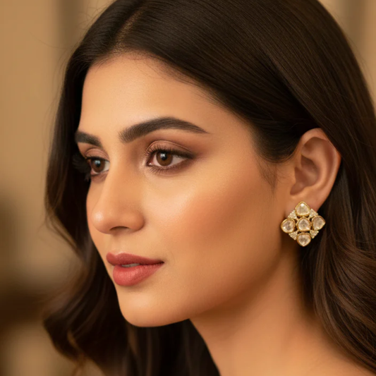 Polki Studd Earrings