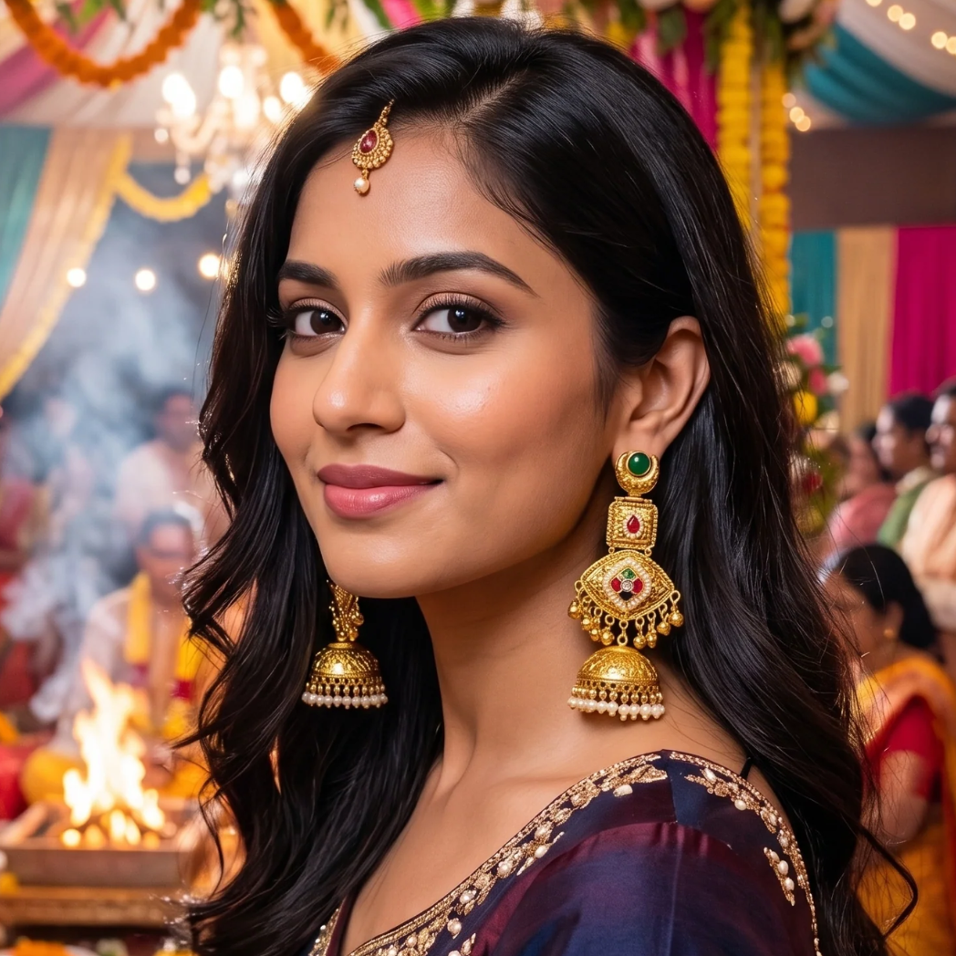 Trending Long Jhumka- Green