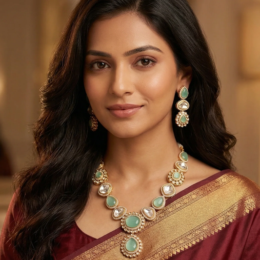 Polki Royale Long Necklace Set