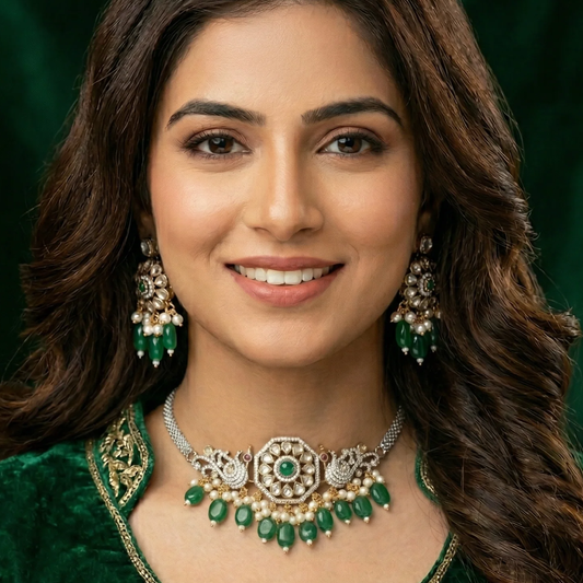 Sleek Choker Set- Green