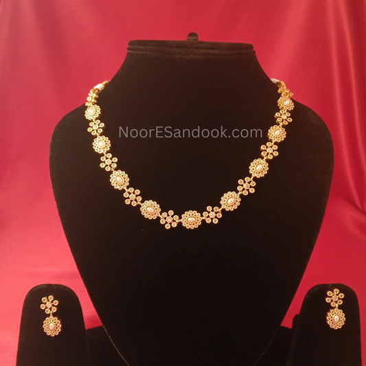 Gold Floral Necklace