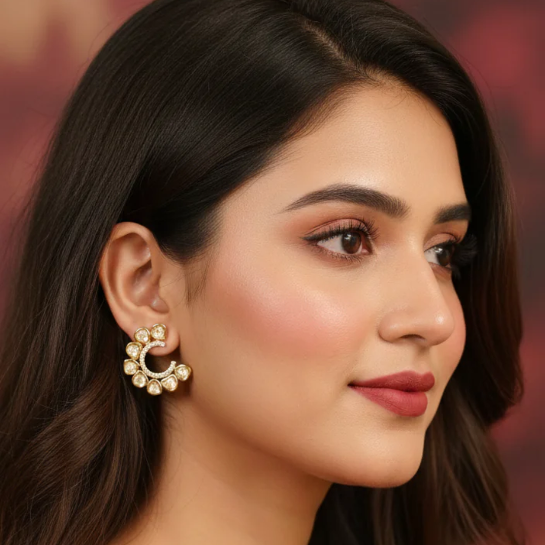 Polki Studd Earrings