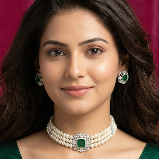 Zareen Pearl Choker
