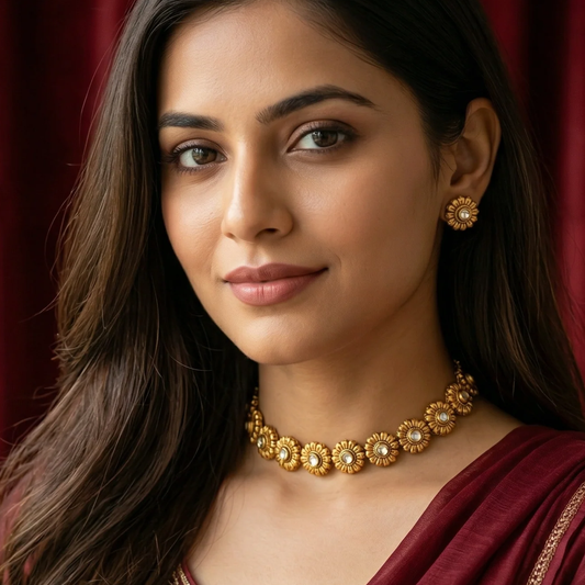 Kashi Polki Necklace Set