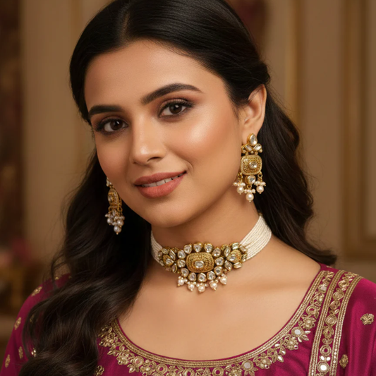 Taraash Kundan Choker Set