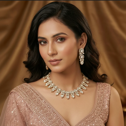 Kaushambi Polki Necklace Set