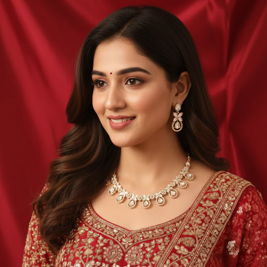 Kumarika Polki Necklace Set