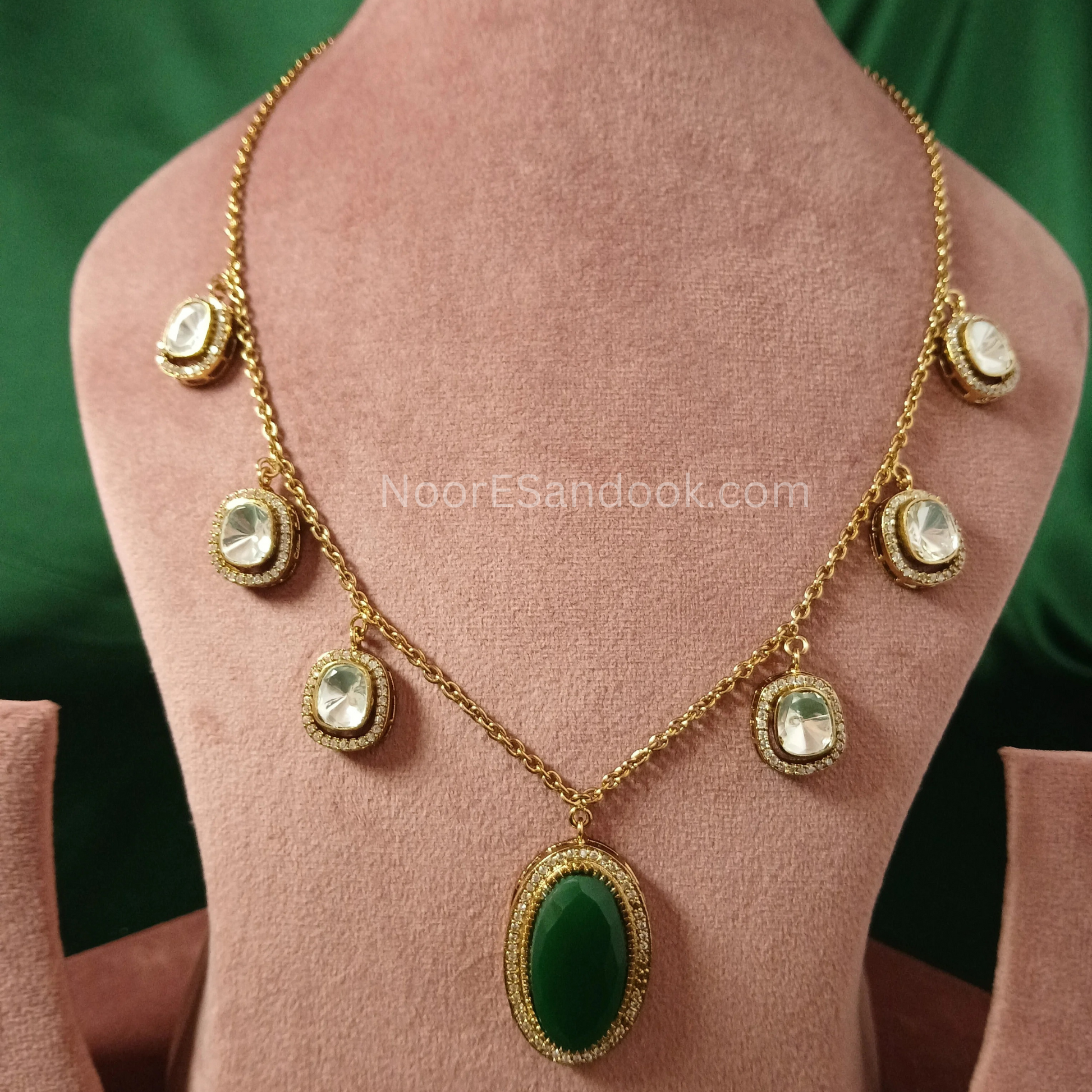Charms And Polki Necklace