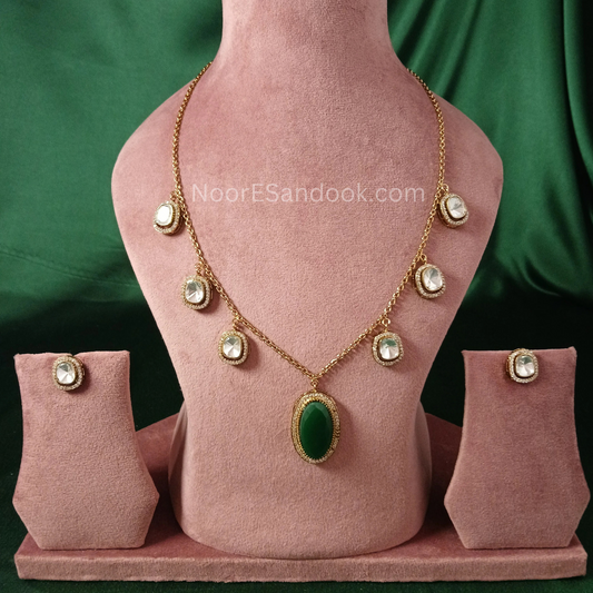 Charms And Polki Necklace