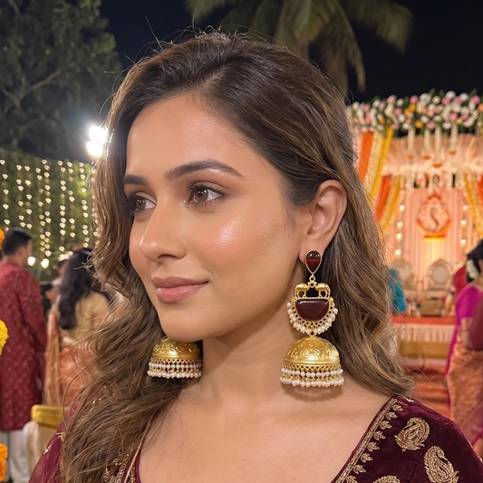 Long Golden Jhumka