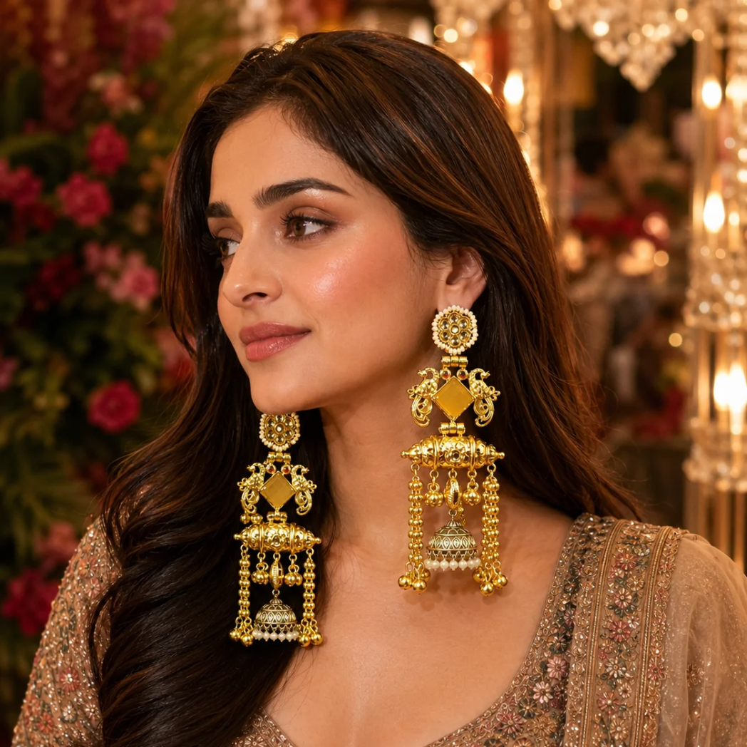 Kashmiri Fusion Earrings