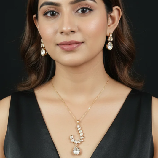 Polki Pendant Set- AJ160