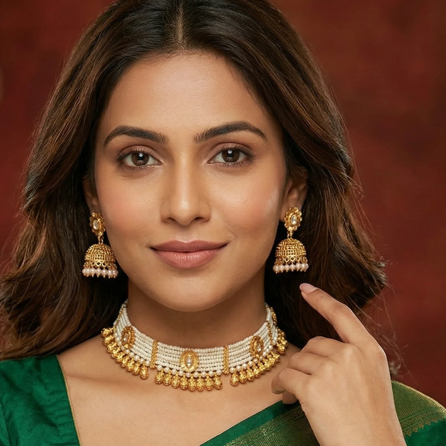 Aarohi Pearl Choker Set