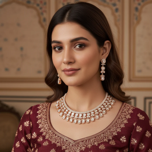 Tarakini Polki Necklace Set