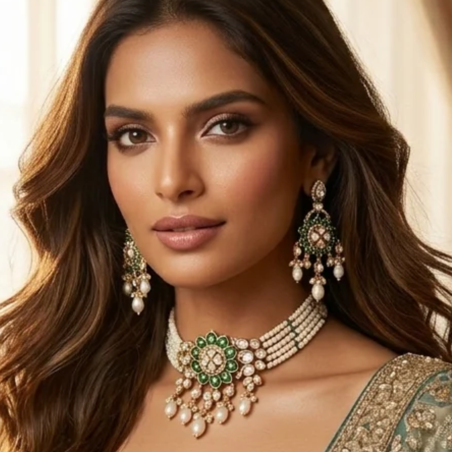Zareen Noor Polki Choker