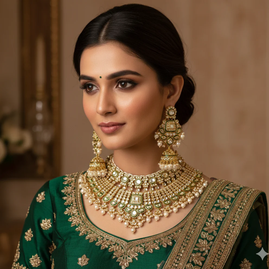 Heavy Bridal Kundan Set