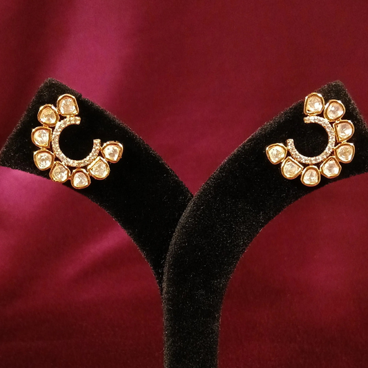 Polki Studd Earrings- AJE93