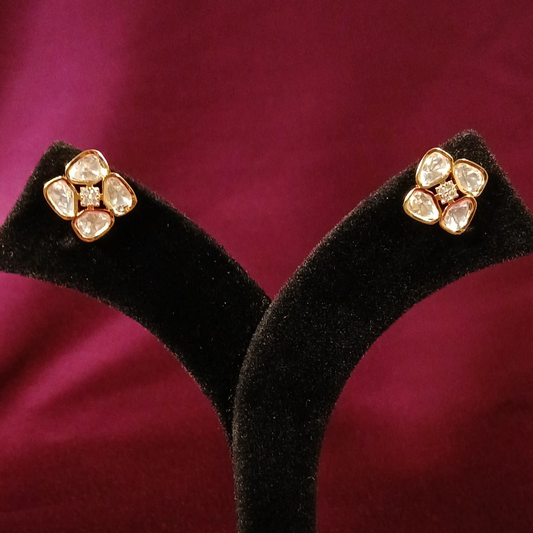 Polki Studd Earrings- AJE95