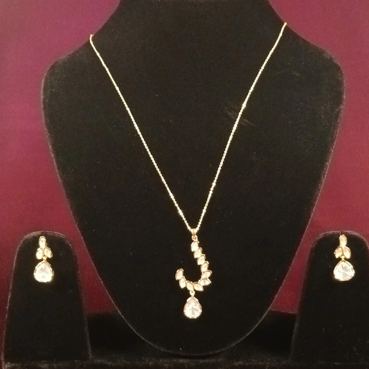 Polki Pendant Set- AJ160