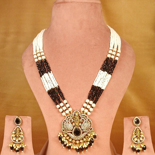 Vrindavan Temple Necklace Set