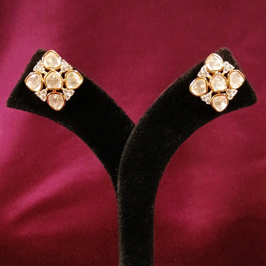 Polki Studd Earrings- AJE94