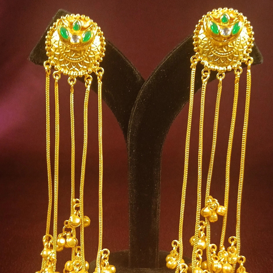 Kashmiri Earrings With Chain