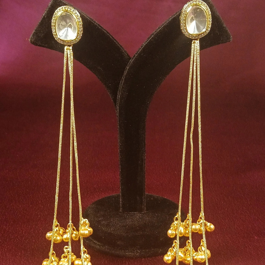 Kashmiri Earrings With Chain