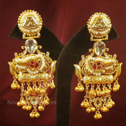 Golden Long Trending Earrings