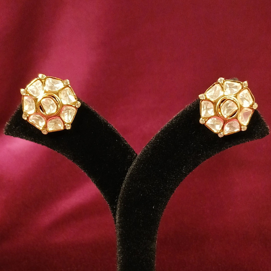 Polki Studd Earrings- AJE90