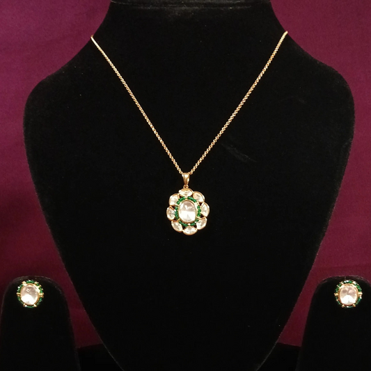 Polki Pendant Set- AP170