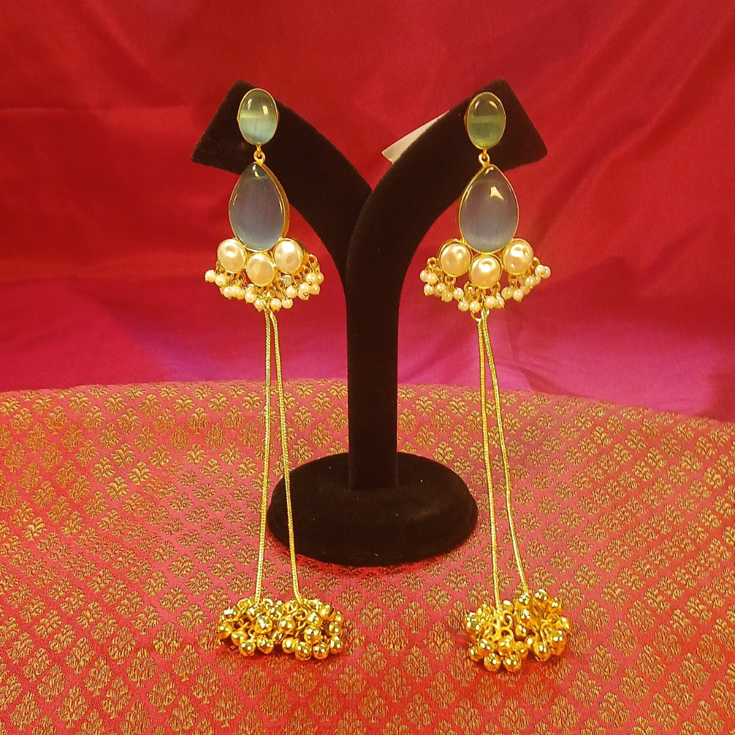 Lightweight Kashmiri Earrings with MOP