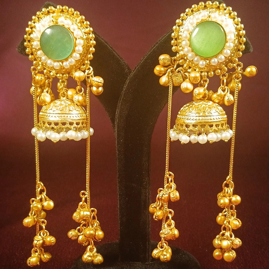 Kashmiri Jhumkas With Chain