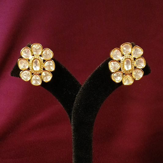 Polki Studd Earrings- AJE89
