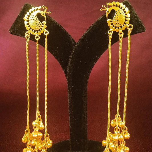Kashmiri Earrings With Chain