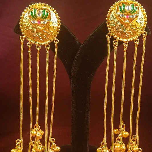 Kashmiri Earrings With Chain