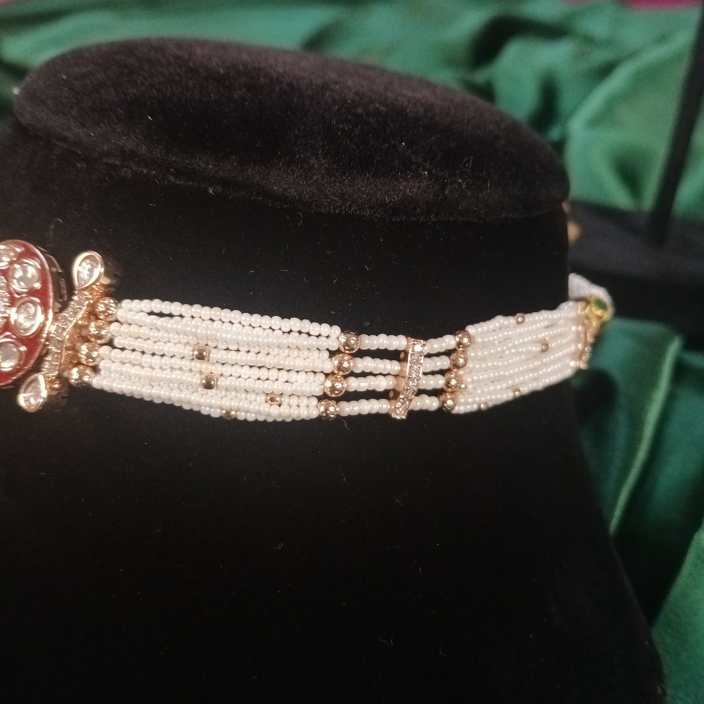 Aarzoo Meenakari Polki Choker