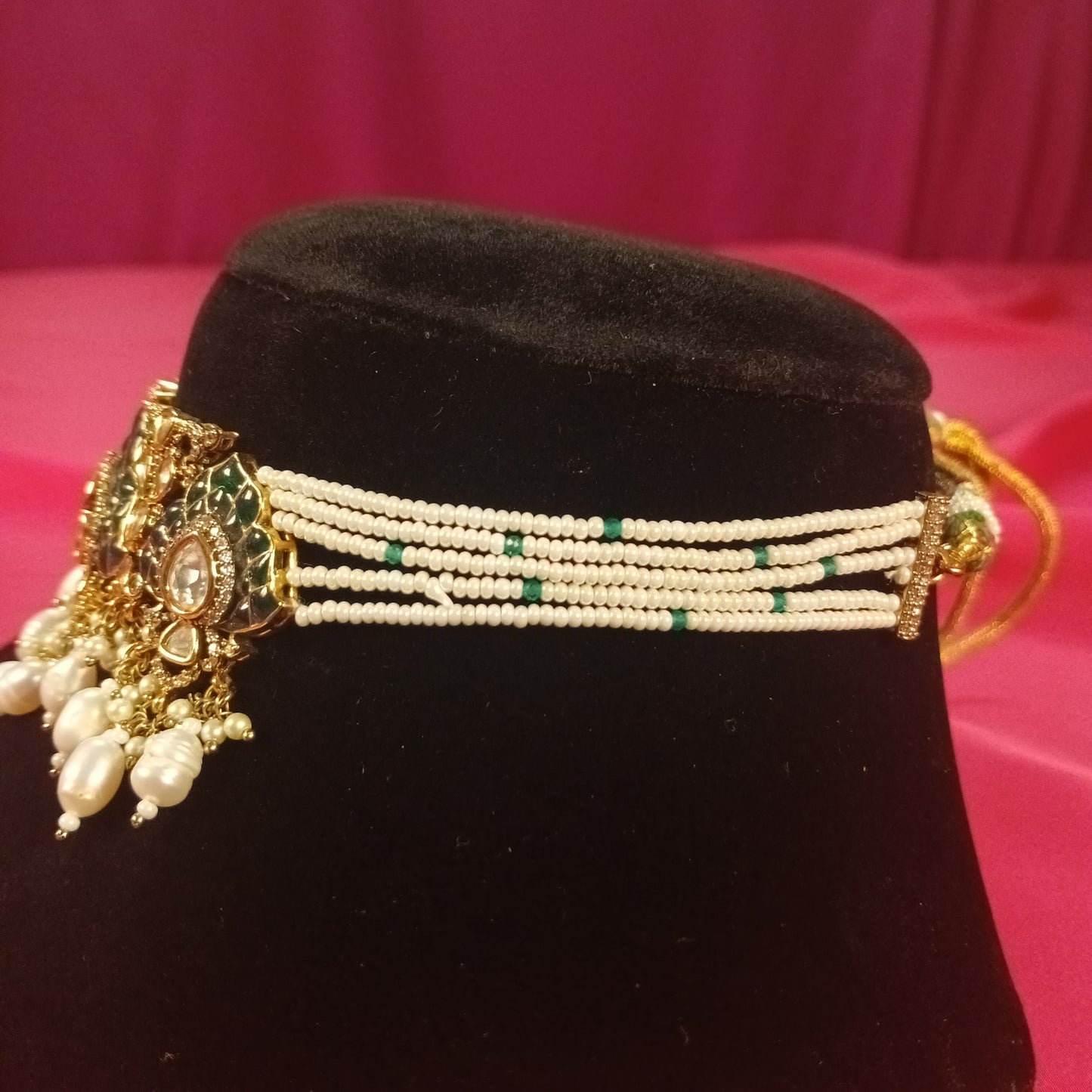 Shahi Meenakari Polki Choker