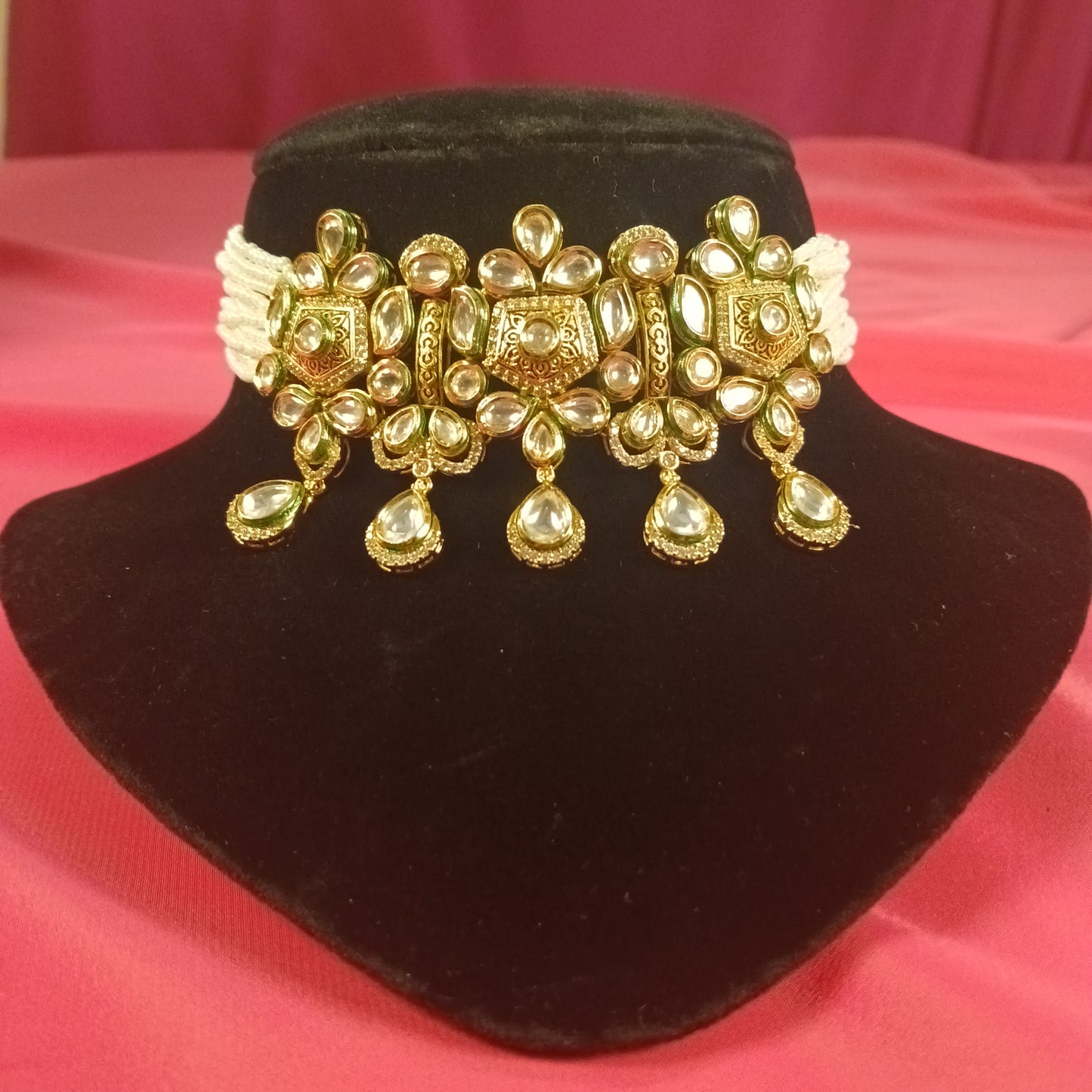 Gul-E-Noor Polki Choker