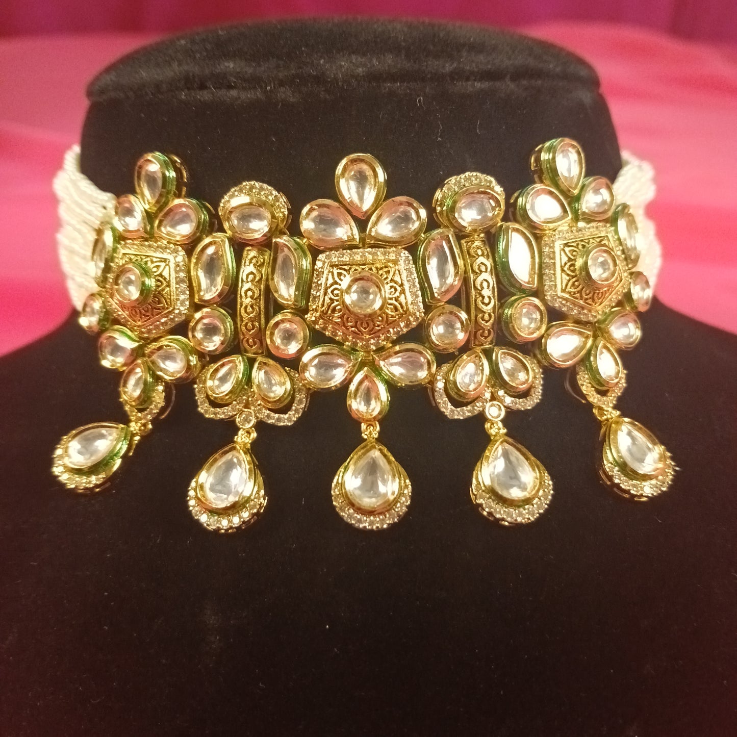 Gul-E-Noor Polki Choker