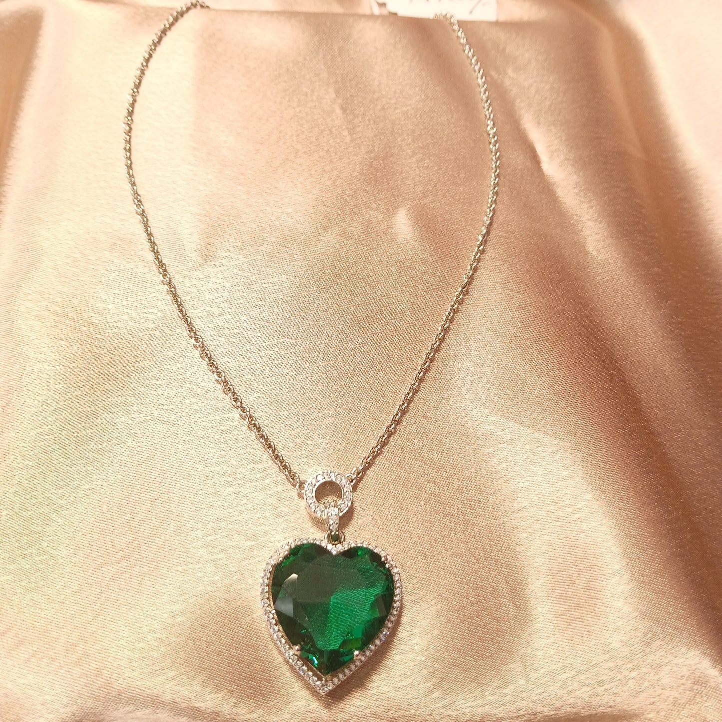 Whisper of the Ocean Pendant set- Green