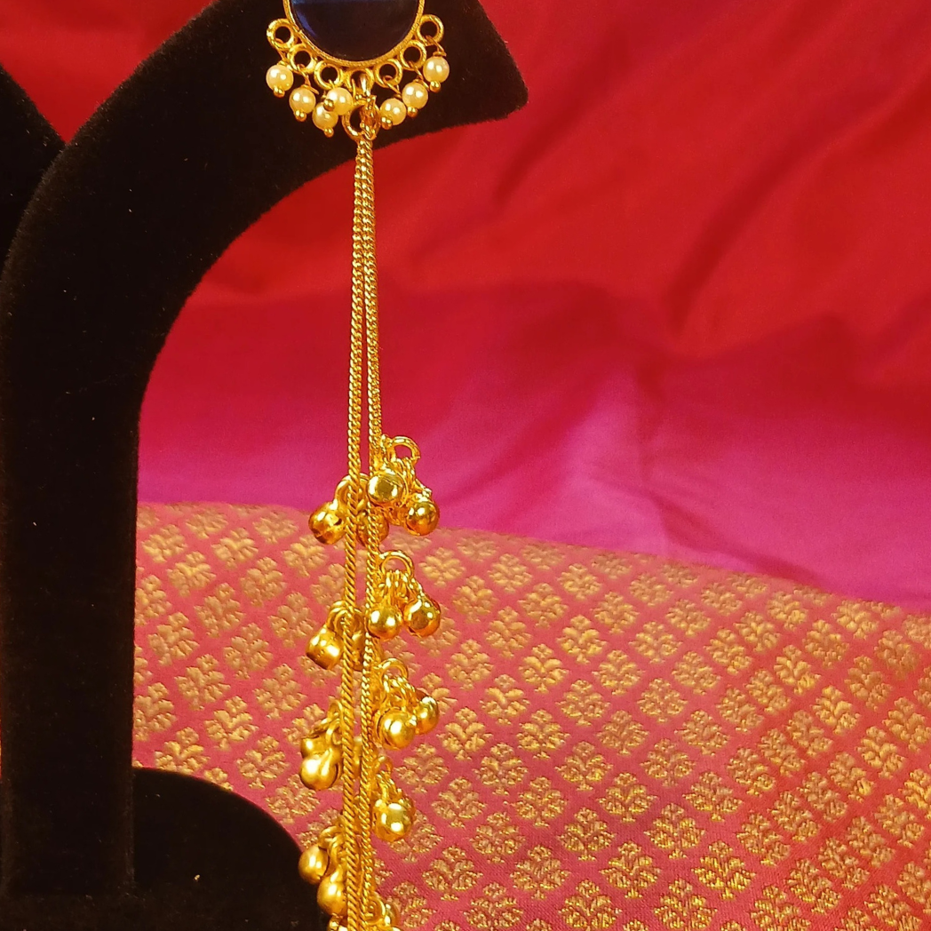 Kashmiri Light Earrings- Blue