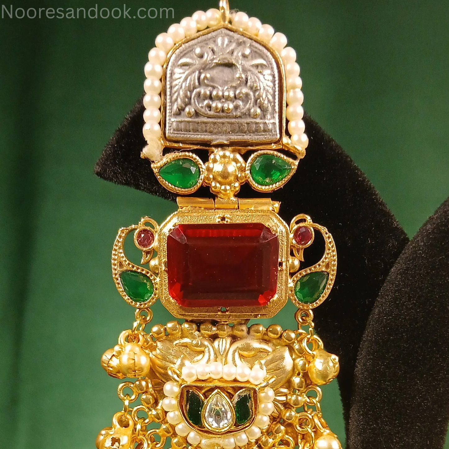 Fusion Jhumka- Red