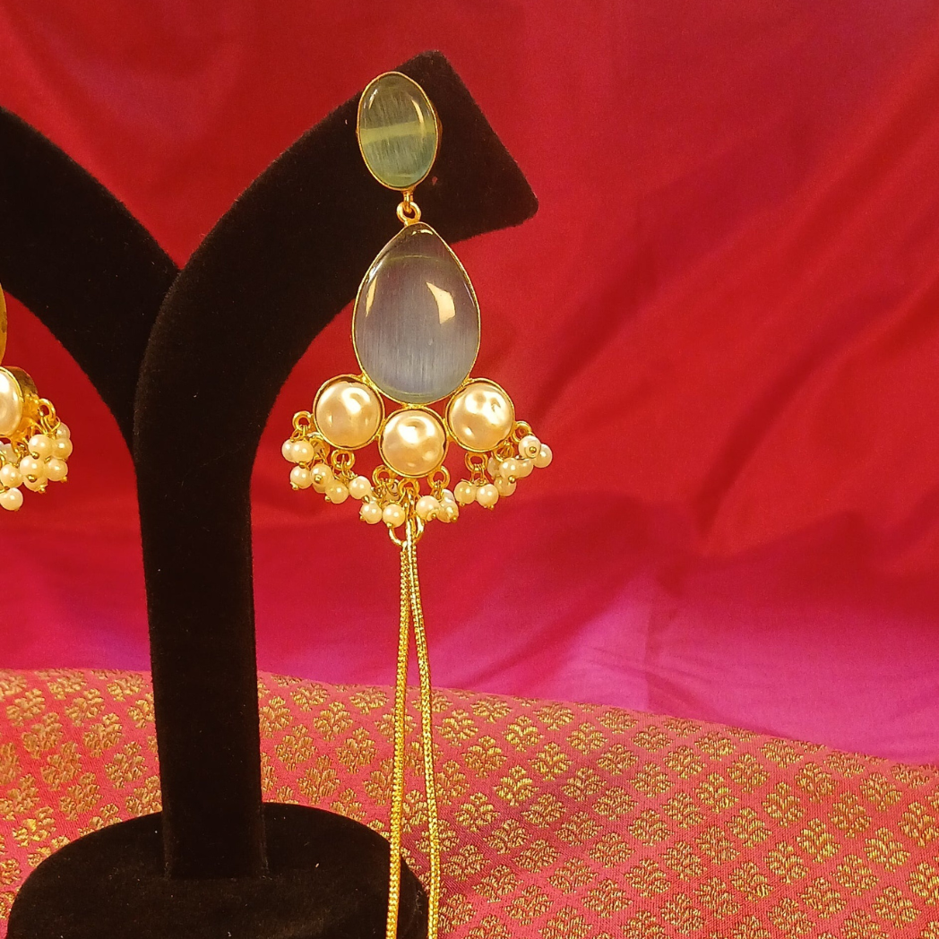 Lightweight Kashmiri Earrings with MOP