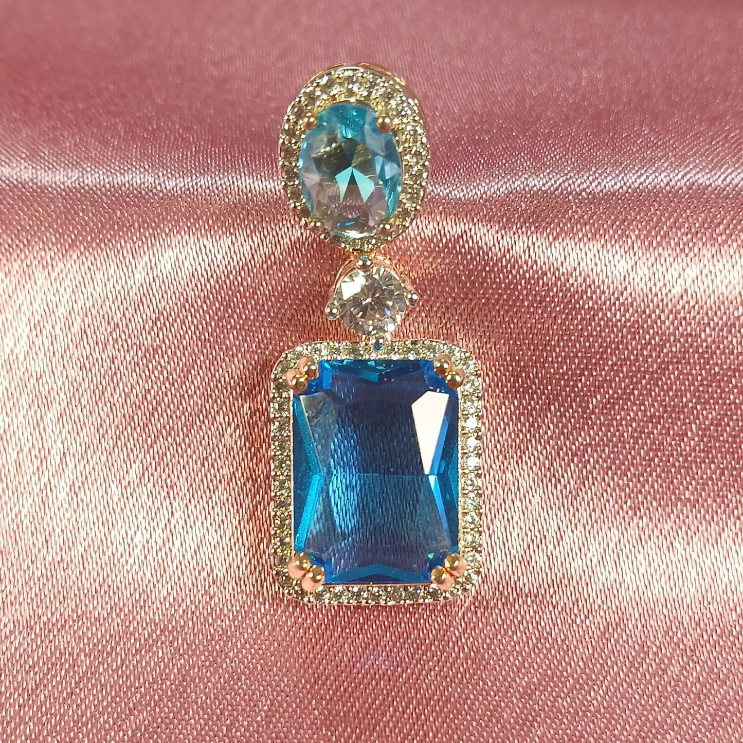 Azure Royale Drop Earrings