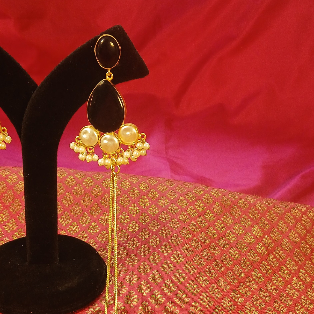Lightweight Kashmiri Earrings with MOP