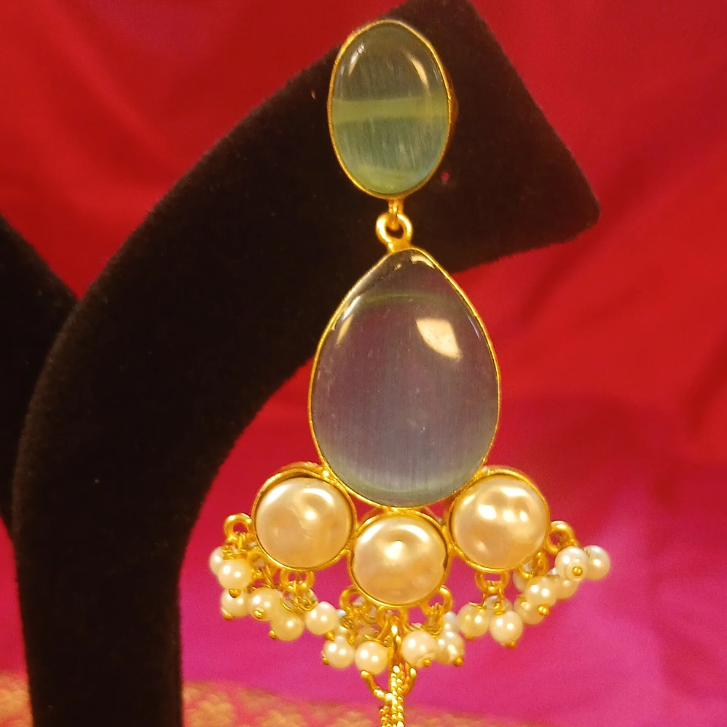 Lightweight Kashmiri Earrings with MOP