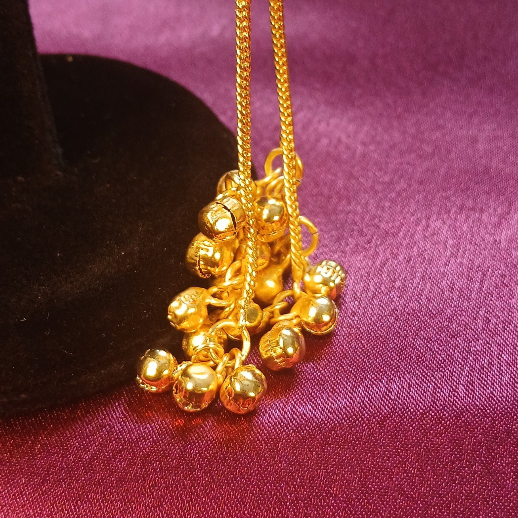 Kashmiri Earrings- Peach