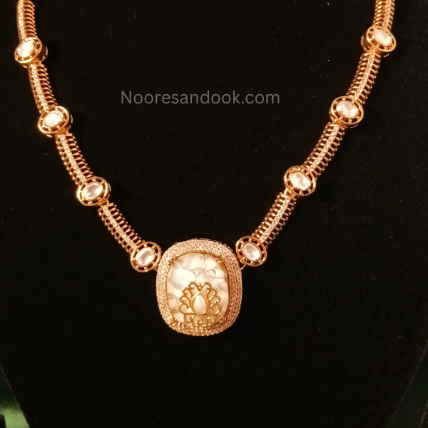 Sitara Necklace Set- White