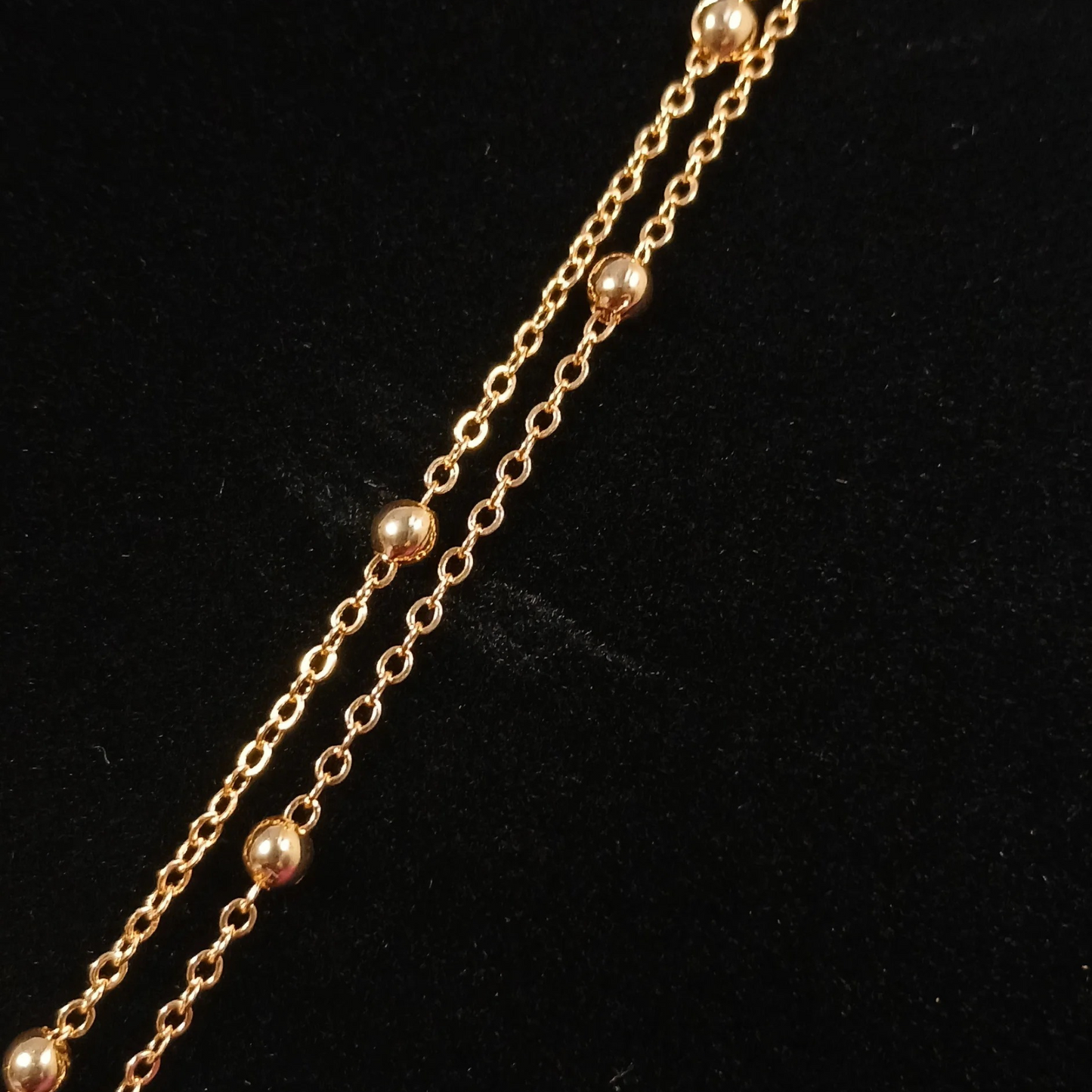 Polki Pendant Set with Double Layer Chain- AP164B