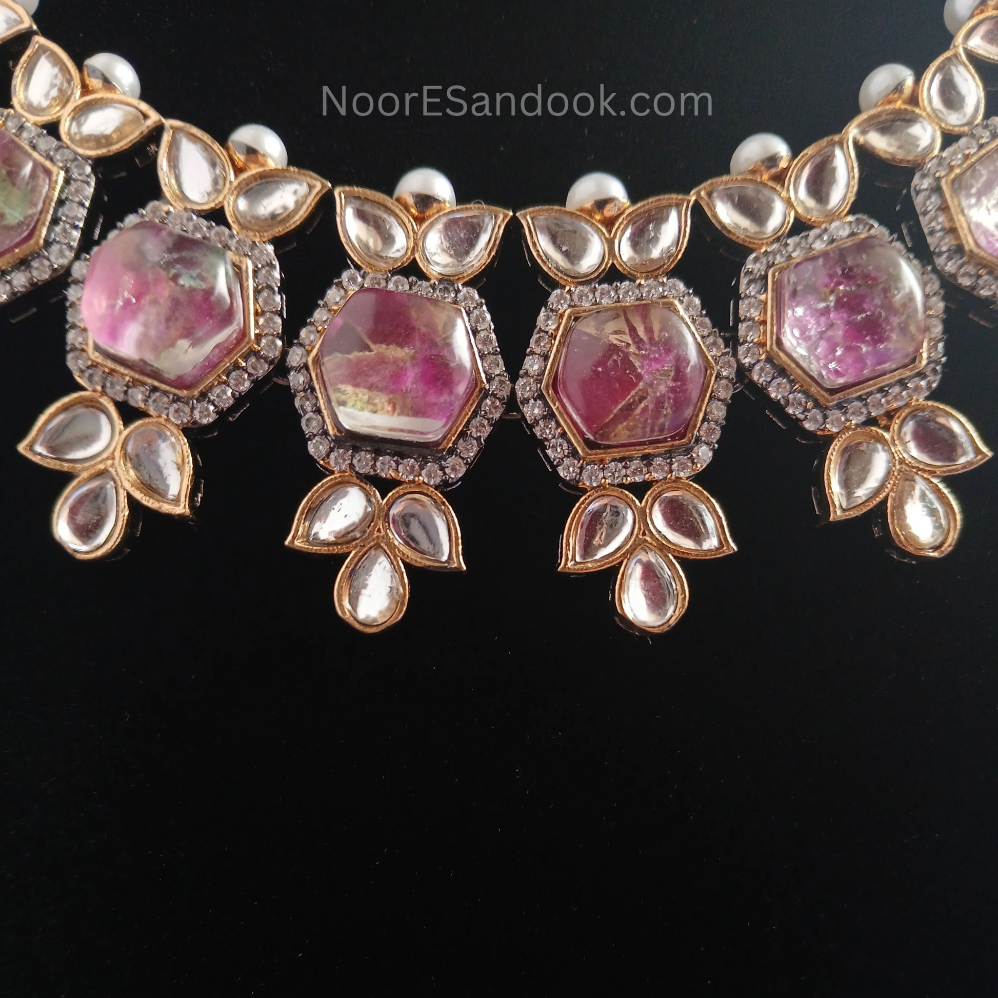 Doublet Stone Necklace- Design 1